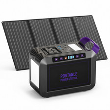 172Wh Solar Generator with 40W Panel Kit Portable Power Station 270W Peak Camp picture