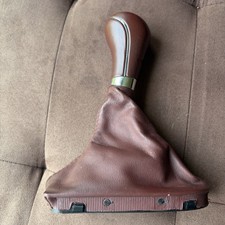 06-11 Mercedes W219 CLS500 CLS550 Shifter Shift Knob Boot Leather Red Burgundy picture