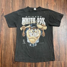 Vintage 1996 Looney Tunes x Chicago White Sox Taz Graphic T-Shirt VK16060 picture