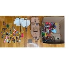 Playmobil Pirate Ship Lot 20+ Figures  50+Accessories Treasure Chest Box picture