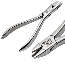 PREMIUM STAINLESS THREE PRONG PLIER ADERER WIRE BENDING ORTHODONTIC DENTAL PLIER picture