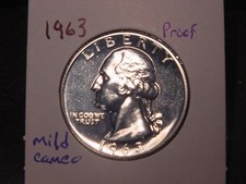 1963 WASHINGTON QUARTER CHOICE PROOF BETTER DATE  picture