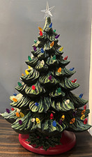 Christmas Tree-Retro Vintage Nowell Hand Painted Approximately 18” Tall picture