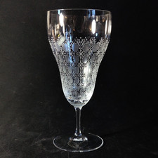 ROSENTHAL MOTIF WATER GLASS, Etched Blown Crystal, 7 5/8