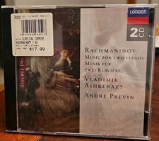 Rachmaninov Music for 2 Pianos Vladimir Ashkenazy Previn 2 CD NEW picture