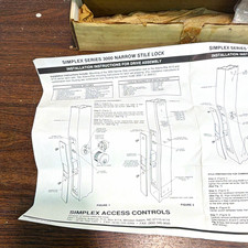 Simplex 3000-10 Narrow Stile Lock Drive Assembly Right-Hand Black Metal w/ Kit picture