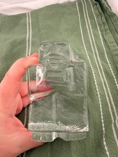 Erik Hoglund Boda Sweden Ice Man Art Glass Sculpture Signed Mid Century MCM picture