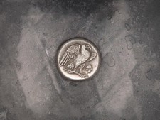 Laureate Head Of Zeus Crete Lyttos Ancient Greek Token Coin picture