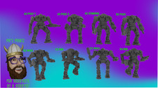 Berserker Alternate Mech Model For Battletech 6mm-10mm-15mm RLWS picture
