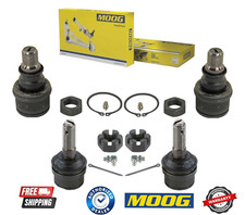 New GENUINE Moog 2 Upper & 2 Lower Ball Joints For Ford F-250 Super Duty 4x4 4WD picture