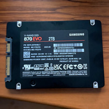 Samsung 870 EVO 2TB 2.5” SATA III SSD MZ-77E2T0 99% Health Tested Working picture