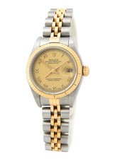 Rolex 79173 Datejust Ladies 18K Yellow Gold Steel Watch Jubilee Band Roman Dial picture