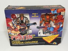 Vintage Photon Electronic Warrior Challenge Figures Bhodi li vs Warriarr 1986 picture