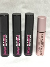 4pc- 3 BENEFIT Bad Bang Mascara no box .1 oz + 1 Too Faced Btter than sex no box picture
