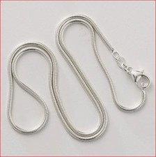 925 Sterling Silver Snake Chain Necklace .925 Italy All Sizes picture