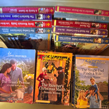 Love Inspired Inspirational Romance Large Print Paperback Mixed Lot of Novels picture