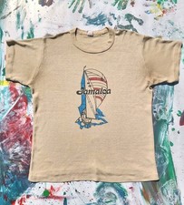 Vtg 70s Jamaica Sailboat T Shirt Harry Styles Era Single Stitch Souvenir T 19x23 picture