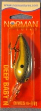 NOS *Pre-Pradco Norman Lures DEEP BABY N Made US 1/4 oz GDBN-269GSX GOLD SX SHAD picture