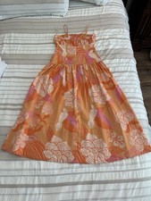 Farm Rio x Anthropologie Linen BlendStrapless Drop-Waist Maxi Dress picture