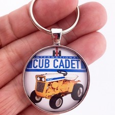 Vintage 1967-1969 International Cub Cadet Tractor 1.2 Diameter Keychain picture