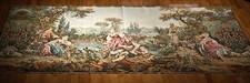 Huge Loom Woven Old World Tapestry Well Done Reproduction 12'x 5'  Wool & Silk picture