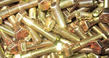 1/2-20 X 1 1/2 Fine Thread Hex Head Cap Screws Grade 8 Yellow Zinc 300 Pieces picture