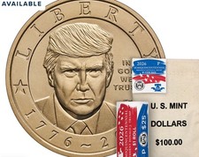 Available 2026 $1 Donald Trump Presidential Coin BU from U.S. Mint Bag One Coin picture
