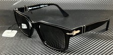 PERSOL PO3272S 95 48 Black Dark Grey Polarized Men's 55 mm Sunglasses picture