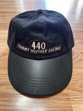 Vintage Rare Tommy Hilfiger leather Racing Hat picture