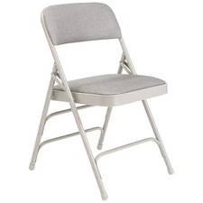 National Public Seating 2302 Folding Chair, Gray, 18-3/4 In., Pk4 picture