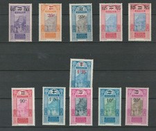 GUINEA FRENCH COLONIES 1927 CULTURES NEW CURRENCY FULL MH SET MH  LOT (GUIN 130) picture