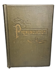 Handbook of Pronunciation Principles Lewis Sherman 1885 1st ED Antique Book picture