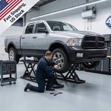 Superior Portable Car Lift 7000lb 28in Max Height Carbon Steel Build Car Lift picture