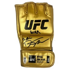 Dustin Poirier autographed signed inscribed gold glove UFC JSA The Diamond picture