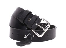 Men's Genuine Buffalo Full Grain Leather Belt, 1 1/2