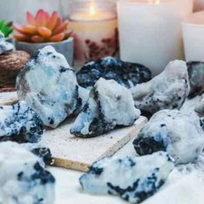3Pcs Natural Raw Rough Moonstone Pocket Rocks Energy Crystal Mineral Specimens picture