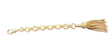 Antique Victorian Kollmar & Jourdan Roled Gold Albert Watch Chain Tassel Fob picture