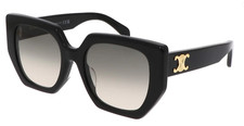 Celine CL40239F 01F Black / Grey Lens Square Oversized Sunglasses 100% UV picture