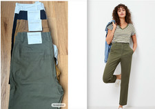 Ann Taylor LOFT Perfect Straight Pants in Washed Twill sz 6 NEW NWT  picture