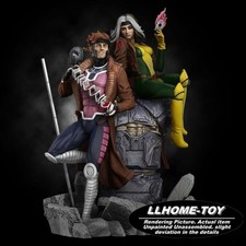 30CM tall Gambit And Rogue 3D Print Model Unpainted Garage Kit Statue Figure picture