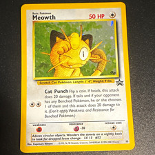 Wizards of the Coast Meowth 10 Promo Holo English Pokémon TCG Card 2000 picture