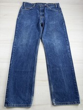 Vintage Levis 505 Orange Tab Jeans Blue Faded Denim Grunge 90s 1997 Mens 34x31 picture