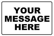 New Personalized Aluminum Metal Sign Customized With Custom Text 8