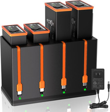 4 Pack Rechargeable for Moultrie Edge 2 Battery Pack+4 Port Charger 6700Mah picture