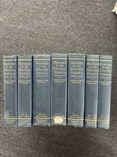 James Ford Rhodes “History of the United States 1850-1877” 7-Volume Antique 1907 picture