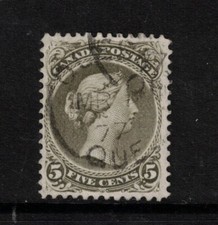 Canada #26 Very Fine Used With Ideal MR 1 1877 Quebec CDS Cancel picture