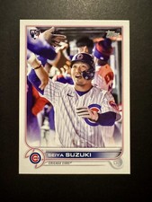 Seiya Suzuki Rookie 2022 Topps Update Image Variation High Fiving in Dugout picture