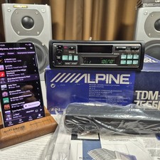 NOS  Alpine TDM-7555R In Dash Cassette Player  BT UPGRADED picture