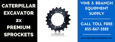 2x PREMIUM CATERPILLAR SPROCKETS 302.5 / 302.5 picture