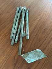 Vintage Patinated Bronze Copper Wind Chimes Walter Lamb Flint Point Brass picture